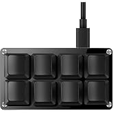 Mini 8-Key Programmable Keyboard with Hotswappable Mechanical Switches | For Rhythm Games RGB Gaming Keypad for Customized Macros Office Work Copy Paste Shortcut Keys