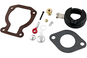 MARKGOO 0398453 Carburetor Repair Kit with Float Replacement for Evinrude Johnson OMC Outboard 4 4.5 5 6 7.5 8 9.9 14 15 HP Carb Rebuild Parts 398452 391305 391937 386698 389786 765574 439072