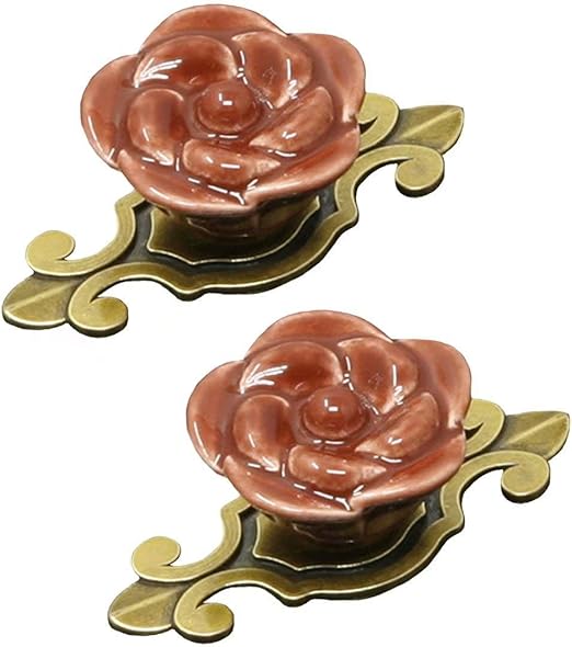 Keramik Moderne minimalistische Küchenmöbel Schrank ziehen, Rose Flower