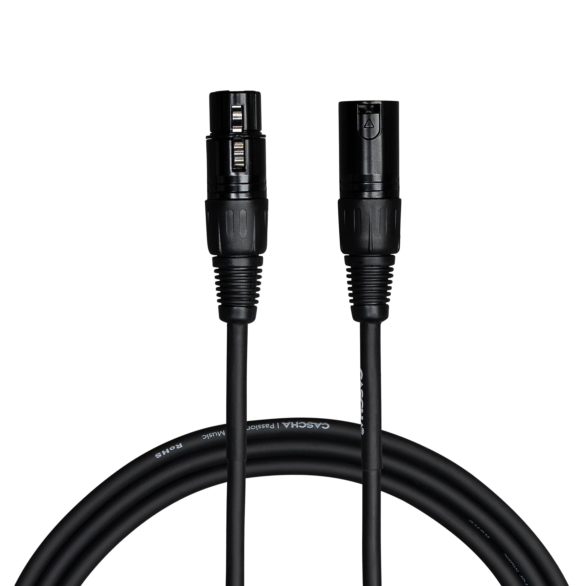 CASCHA Standard Line Microphone Cable (XLR), Black, 9 m