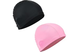 Elastic Swim Caps,Swimming Caps Bathing Caps Unisex Swim Caps for Adults Women Men Nylon Cloth Swim Cap Unisex Comfortable Fa