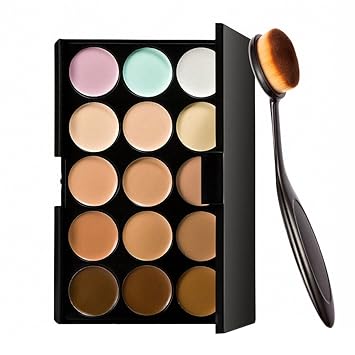 Preyansh 15 Colors Contour Face Cream Makeup Concealer Palette + Make up Brush