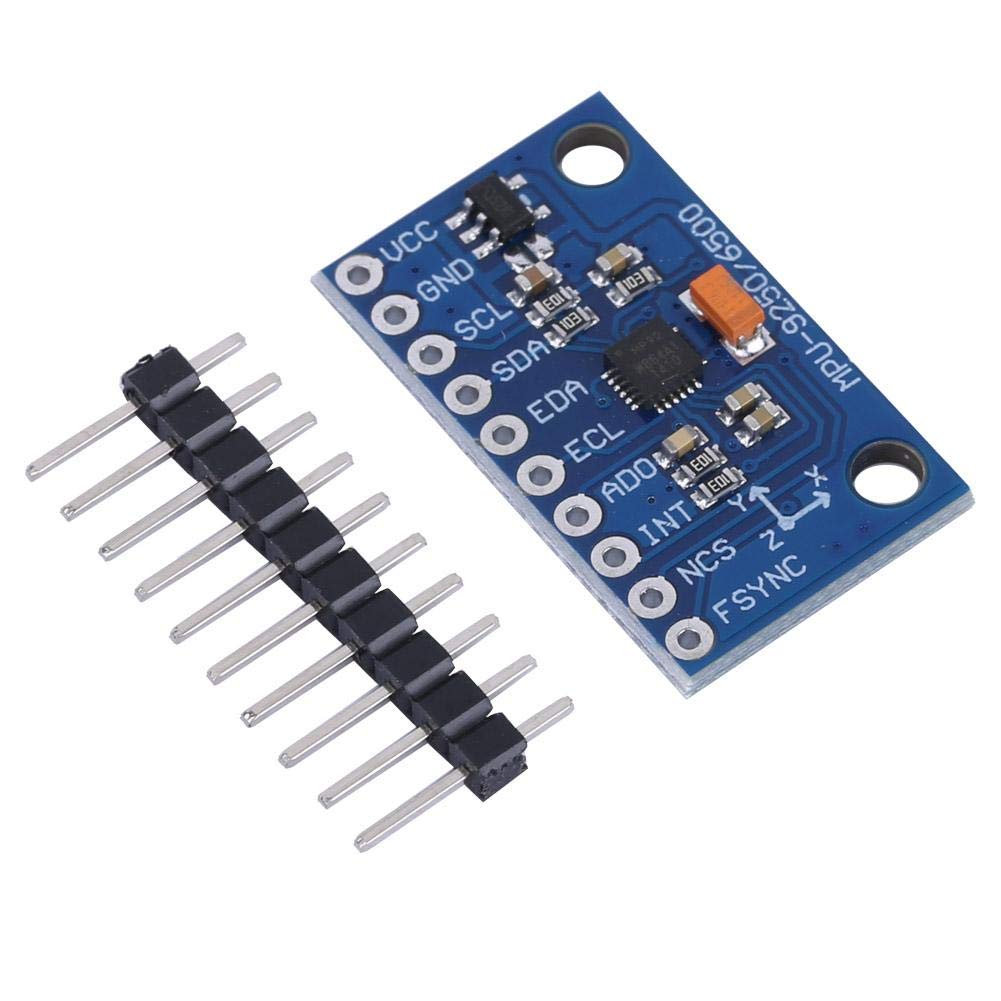 MPU-9250 9-Axis Sensor Module with Gyroscope, Accelerometer, Magnetometer - 16-bit Precision Motion Sensing & Orientation Detection for Robotics, Drones, and IoT Applications