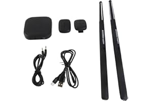 Electric Air Drum Sticks Set, Portable Low Delay Professional Digital Drumsticks Pocket Drumsticks with 2 Feet for Kids Begin