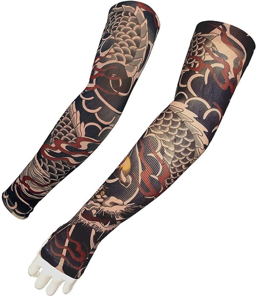 Protege Tatouage HOVEOX Lot De 3 Paires De Manchons De Compression Pour Tatouage Protection Tatouage