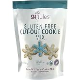 gfJules Gluten Free Cut Out Cookie Mix, Vegan, 19 Ounce, Pack of 1 | Certified Gluten-Free, Kosher, Top-9 Allergen-Free, No Grit, Non-GMO, Makes 36 Sugar Cookies, Crispy or Chewy Baking Desserts