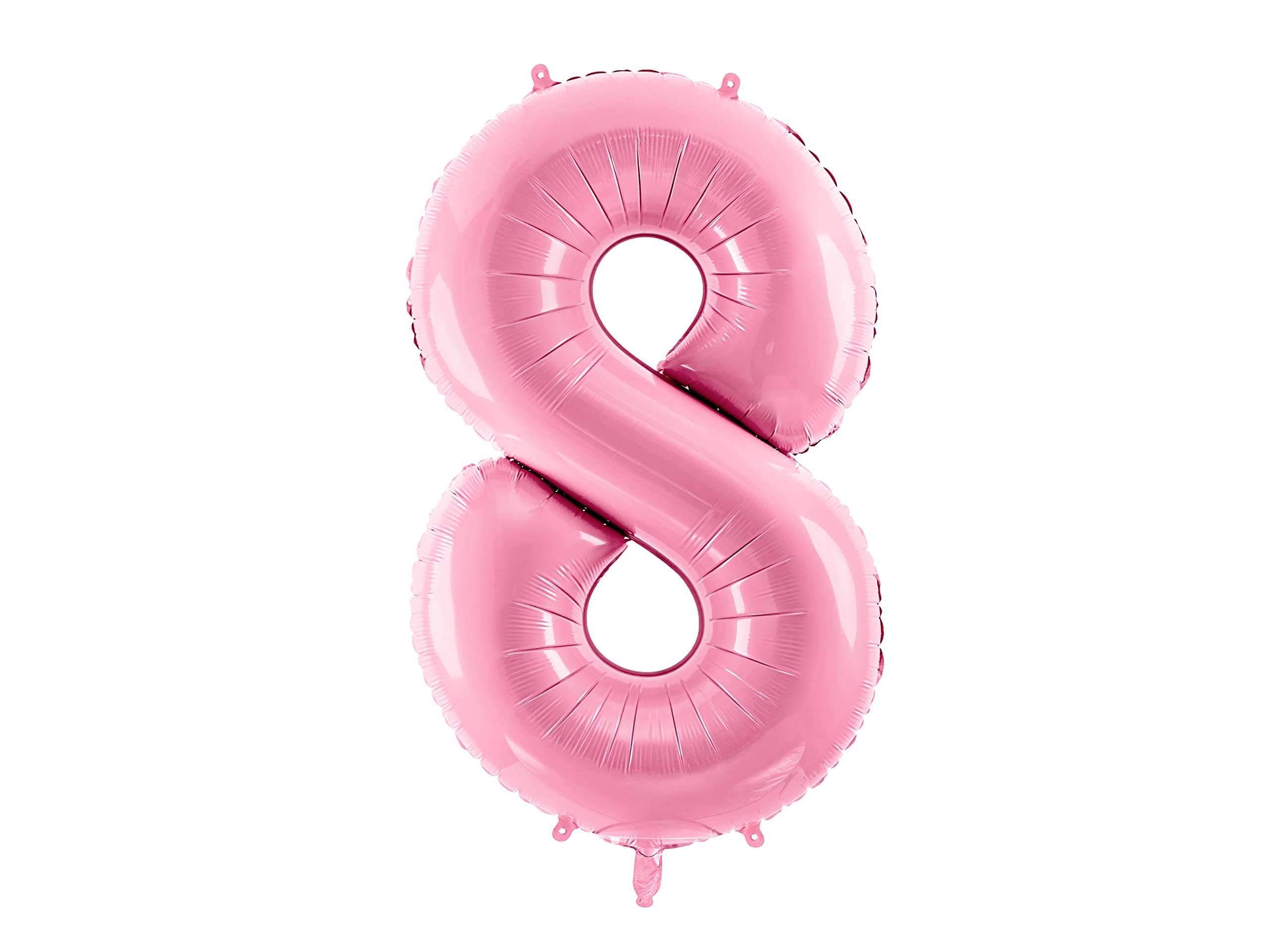 Premium Giant XXL Foil Balloon Number"8" - Pastel Pink, 86 cm (34")
