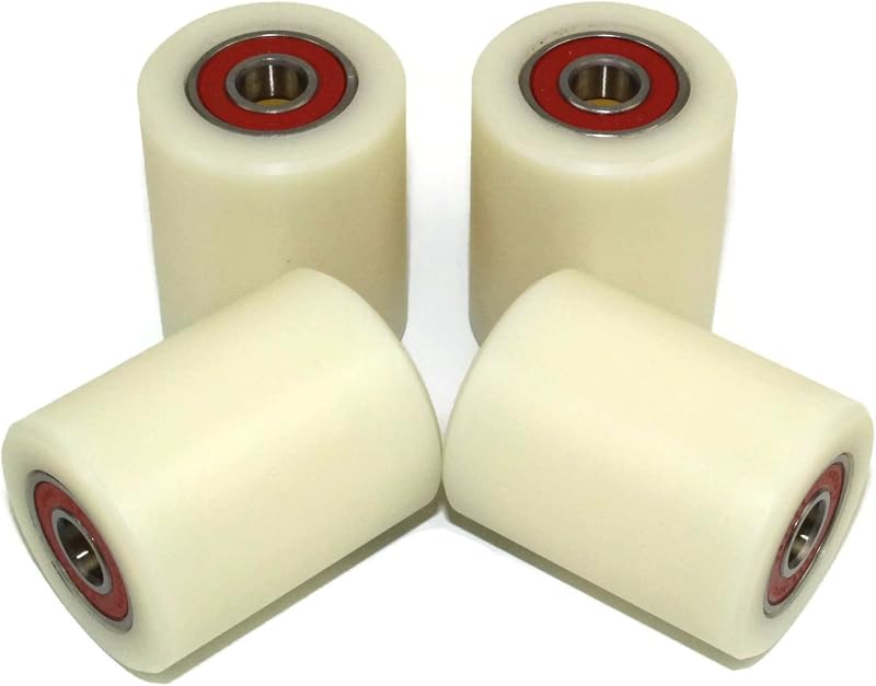 LASANA SMART MACHINES Nylon Polyamide Rollers 40mm Dia 50mm Wide 10mm Bore 4pcs