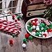 Sumind 1000 Pieces Christmas Pom Poms and 100 Pieces Pipe Cleaners Chenille Stems for Christmas Craft Party Supplies