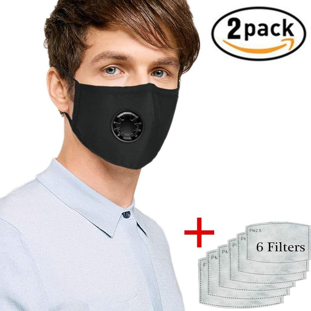 Activated Carbon Dustproof Mask Mask | Anti Pollution | Anti Dust | Dust Mask | Changeable Filter | Comfortable for Motorbike and Cycling | Anti Cold | For Men and Women | Training |