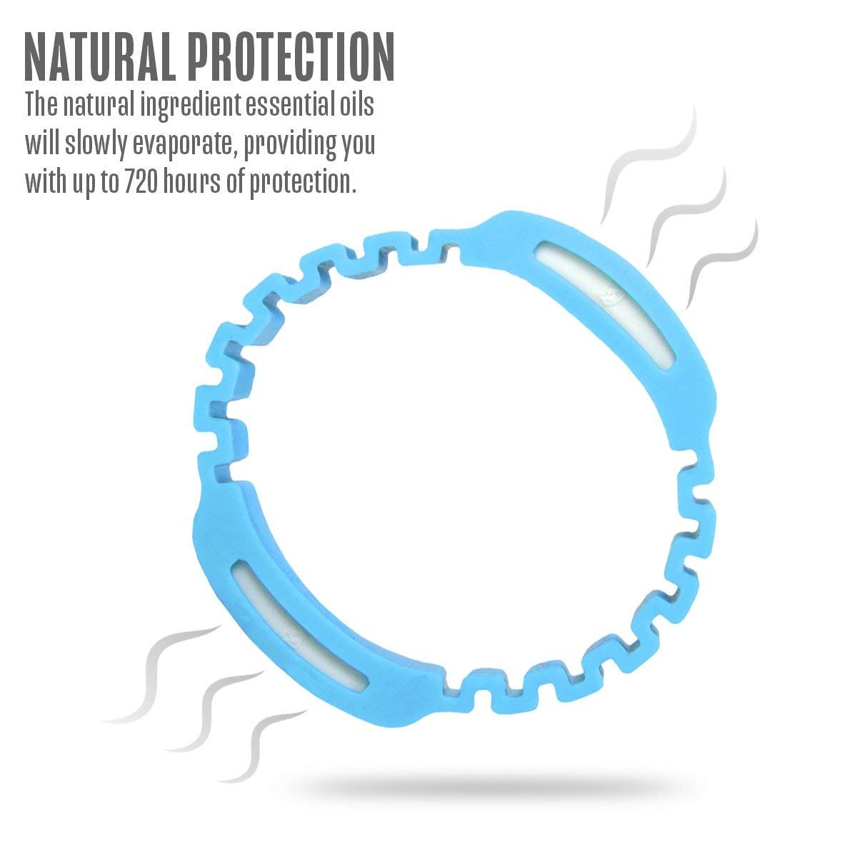 Kids Anti Mosquito Repellent Bracelet, Natural Insect & Bug Band DEET Free Safe for Baby, Toddlers & Adults Travel Summer Camp Swimming Hiking Biking Outdoor Activities (3 Pack with 6 Pcs Pellets))