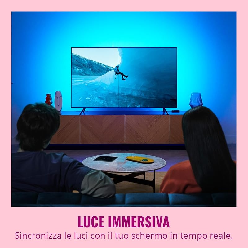 HDMI Sync Box con Striscia LED RGBIC per TV da 75"-85"
