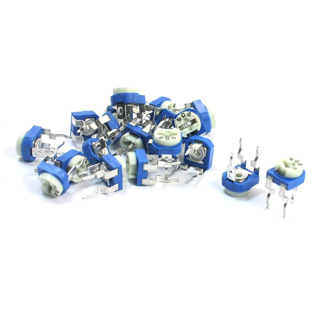 Sourcingmap 20 Piece 3Poles 5K Ohm Vertical Pin Variable Resistors Potentiometers