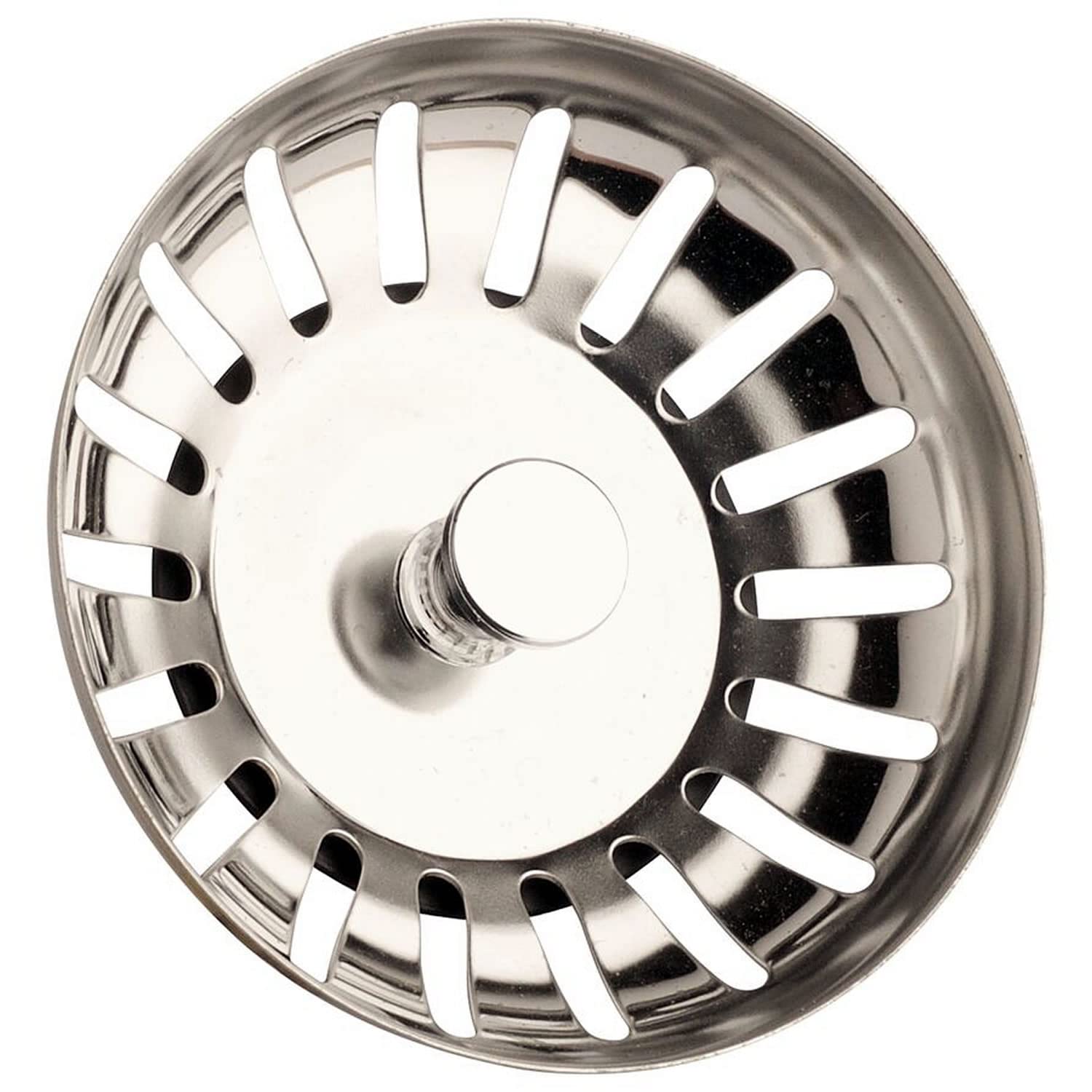 Stadux Stainless Steel Kitchen Sink Strainer Plug, Dual Function Basket Strainer and Plug | Sized for UK Sinks | Strainer Waste Plug (Diameter:78mm)