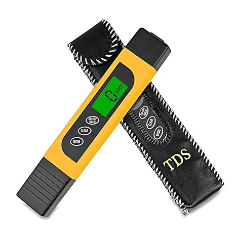 Haichen, TDS-Wassermessgerät, Wasserqualitätsprüfer mit TDS & EC & Temperatur-Funktion, Reichweite 0-9999 ppm, genaues Messge