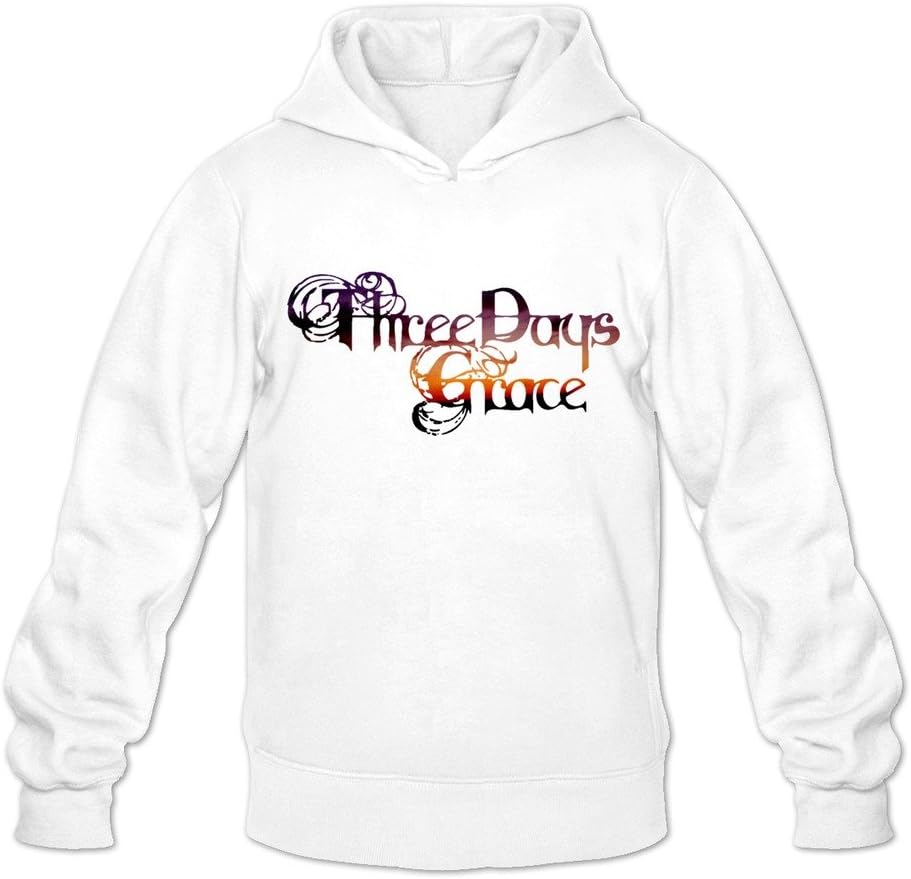 Pop 3 Three Days Grace Life Starts Now Men's Hood Sweatshirt White