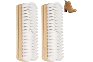 GENERIC Suede Shoe Brush and Eraser,Rubber Shoe Brush, Shoe Brushs Eraser,Soft Suede Shoes Brushs Cleaner,Suede Cleaning Brush for Shoes,Bags,Jacket,Flocked & Matte Leather(2pcs