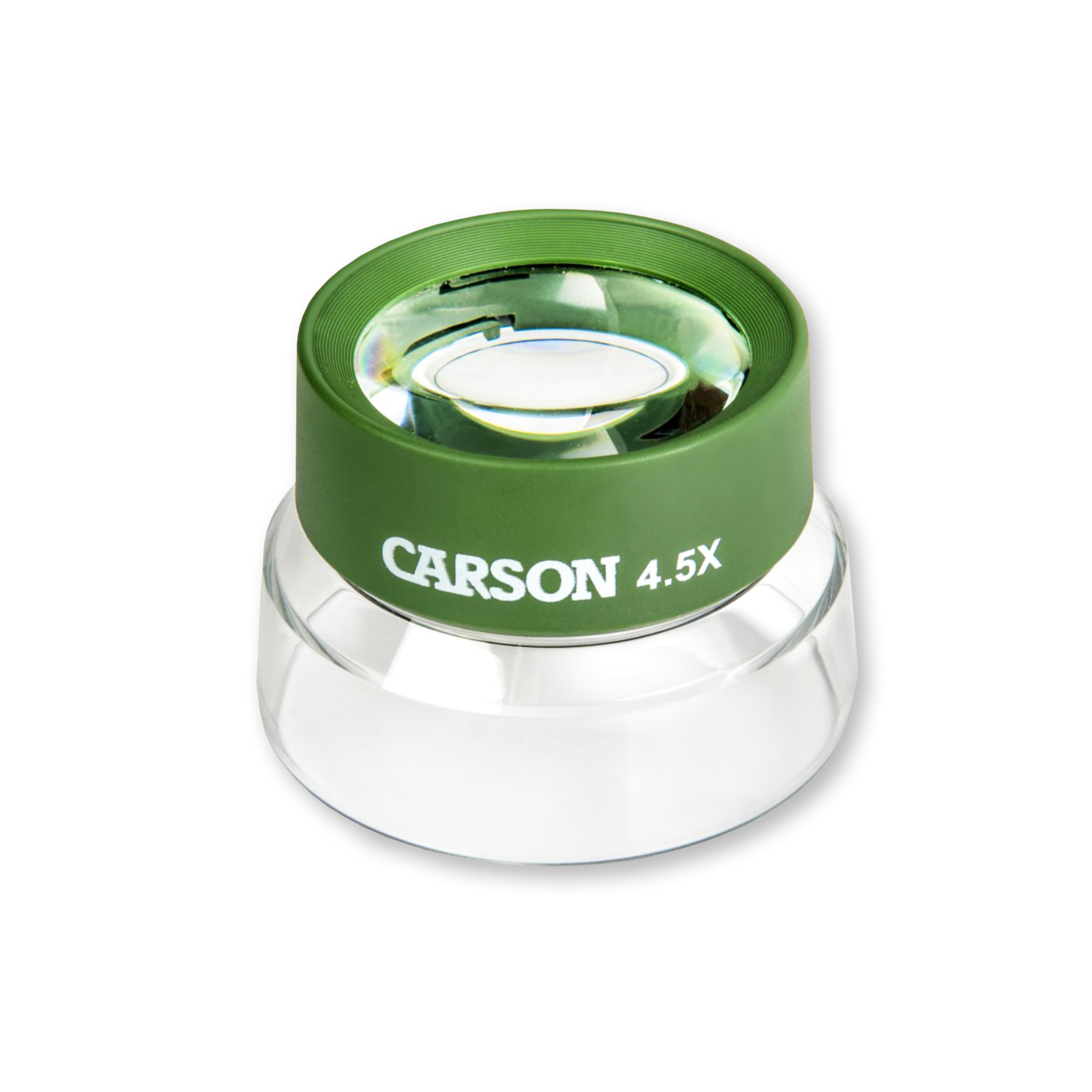 Photo 1 of Carson Kids BugLoupe 4.5x Pre-Focused Stand Magnifier Loupe for Viewing Insects, Plants, Coins, Stamps, Maps, Fine Print and Wildlife (HU-55), Green, One Size
