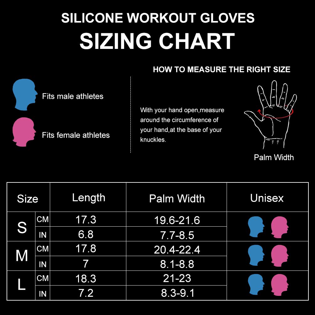 VBIGER Workout Gloves for Men Women, Exercise Gloves with Wrist Support for Fitness Pull Ups Cross Training Weight Lifting Cycling Gym Gloves (Black, Large)
