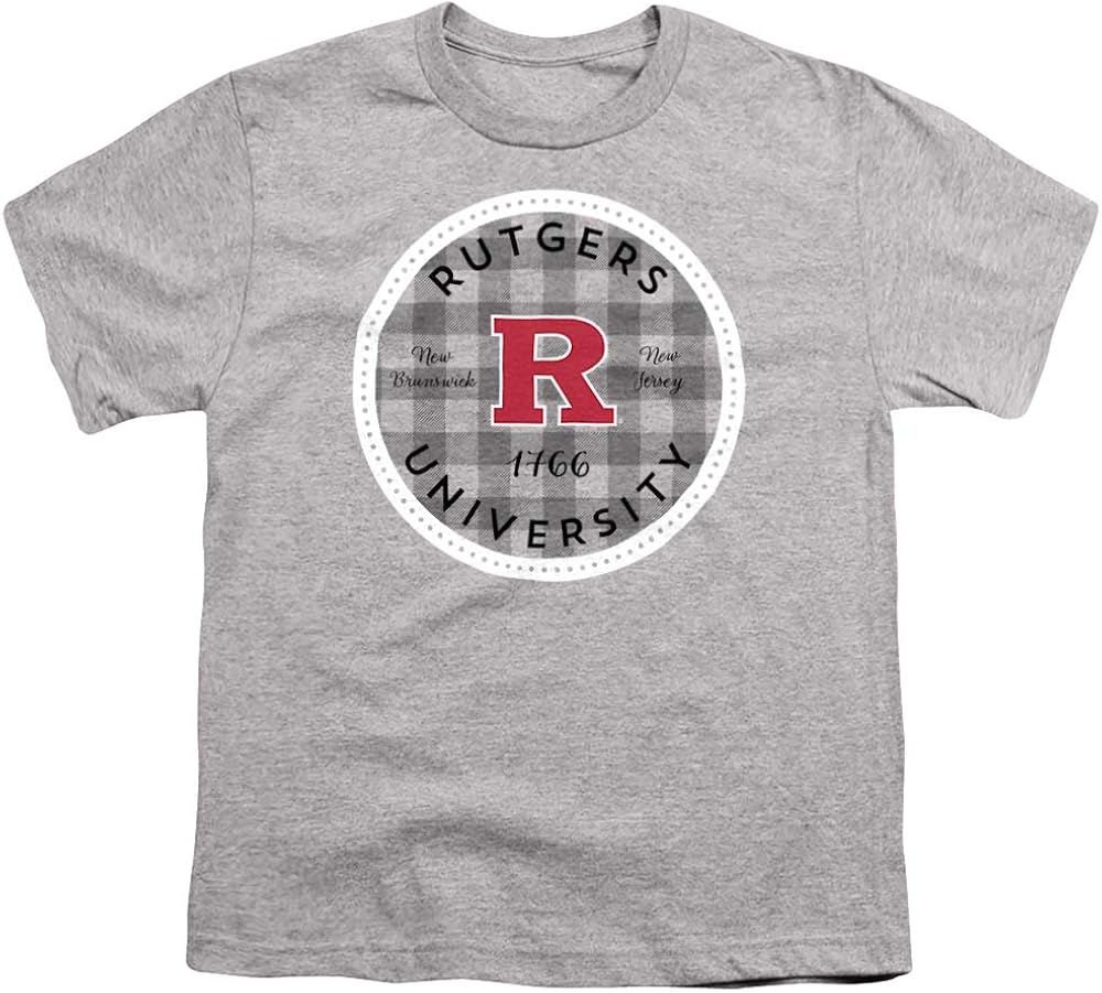Rutgers University Official Plaid Badge Unisex Youth T