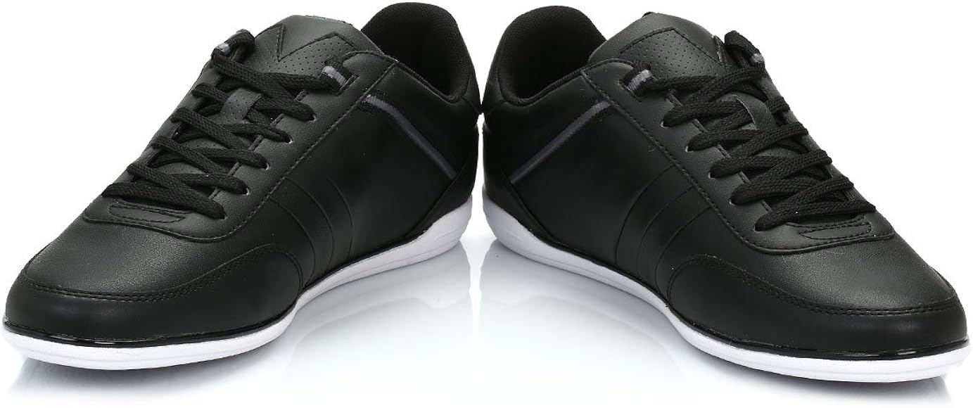lacoste mens giron trainers black