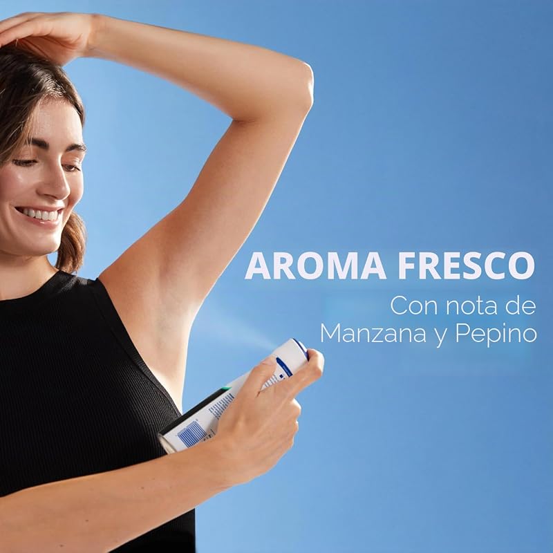 Spray antitranspirante preto e branco fresco, 150 ml
