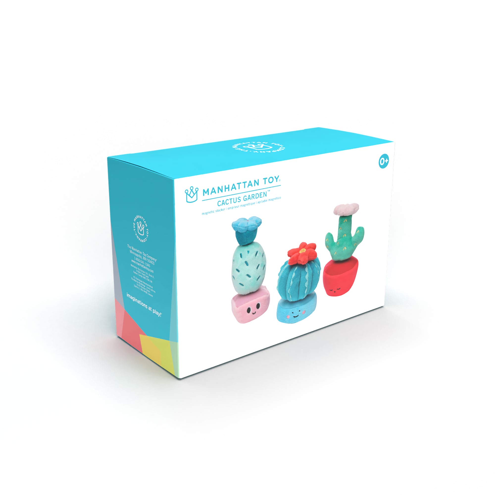 Manhattan Toy Cactus Garden 9 Piece Mix & Match Magnetic Plush Stacking Toy Playset