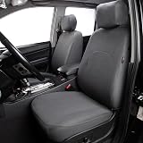Flying Banner Car Seat Covers Full Set Universal Fit Airbag Compatible Grey view 3