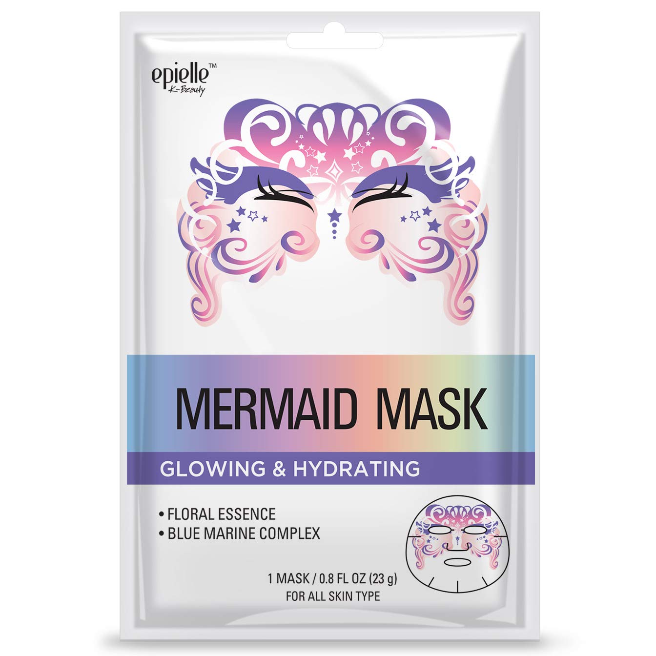 Epielle Character Sheet Masks | Llama, Mermaid, Panda, Cheetah, Unicorn, Otter | Korean Beauty Mask -For All Skin Types, (Pack of 6) : Beauty