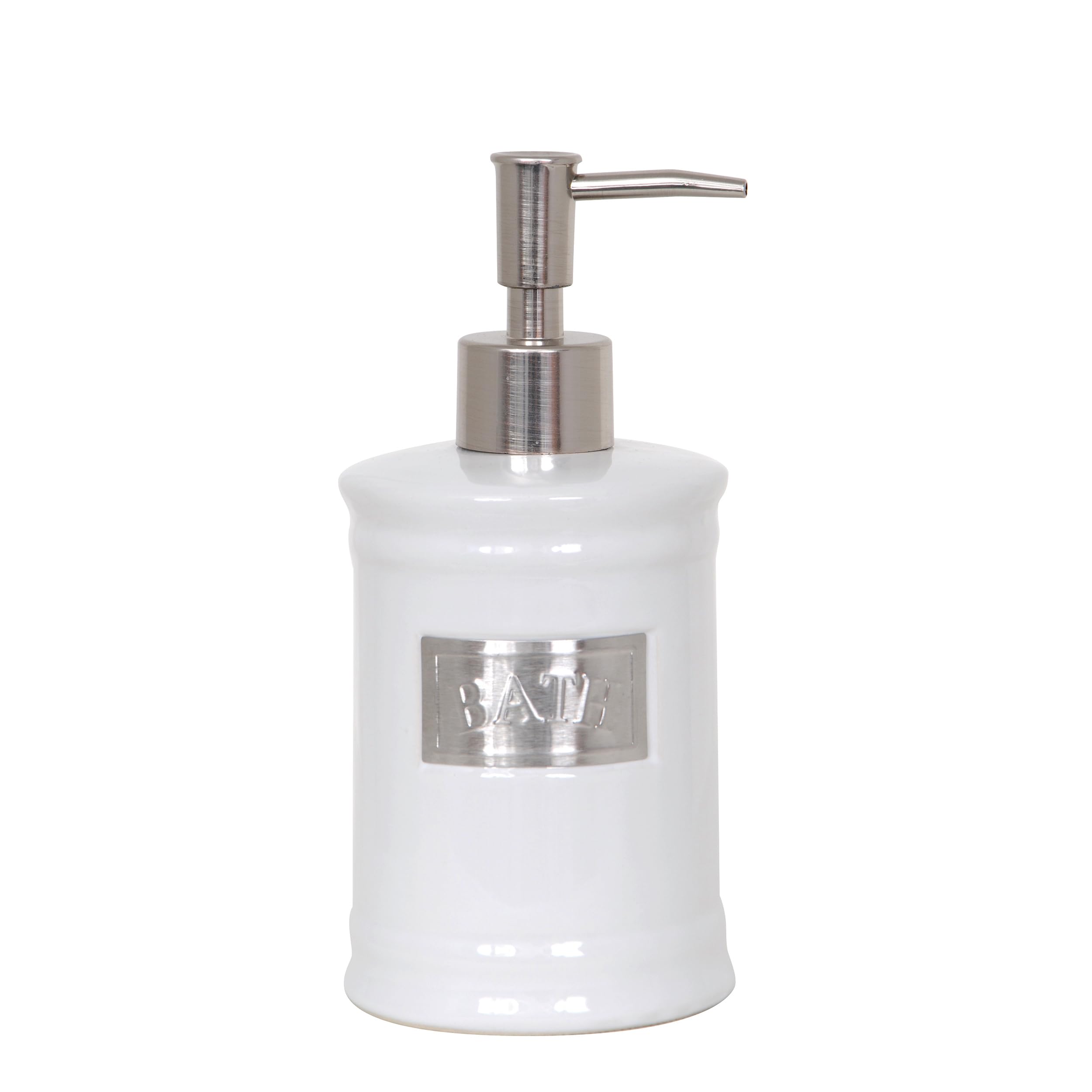 MSV France Adelaide Soap and Lotion Dispenser Ceramic White