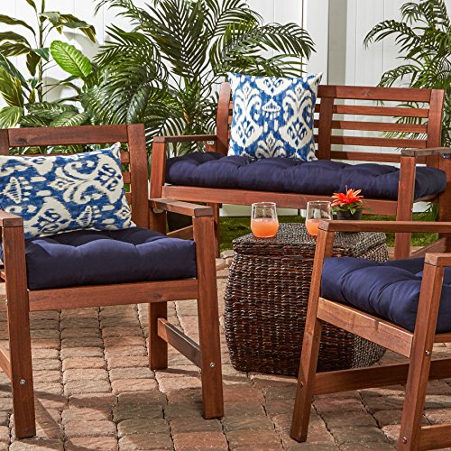 image for Greendale Home Fashions Outdoor 51-inch Bench Cushion, Navy
