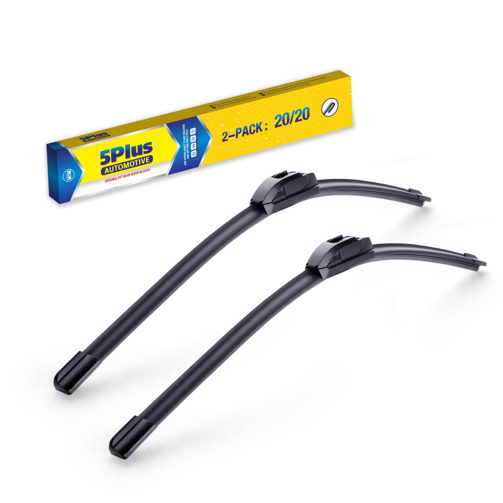 20"-2 Pack Windshield Wiper Blades Replacement For