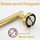 YUET Towel Rail 16 inch Brushed Gold Stainless Steel 304 Wall Mount view 2