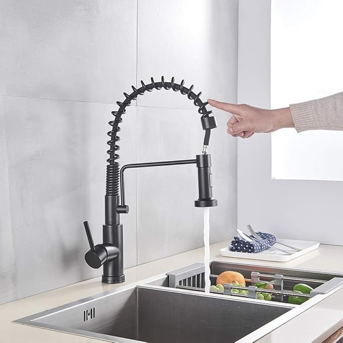 Küchenarmaturen Schwarz Smart Touch Küchenarmatur Sensor 360 Umdrehung