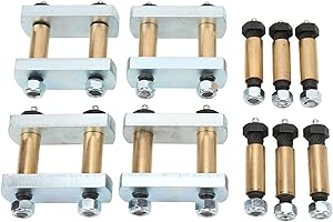 RV Suspension Shackle Kit, Heavy Duty Shackle Upgrade Kit Tandem Axle Steel Onboard Camera Mounts for CRE3000 Stock Equaflex 