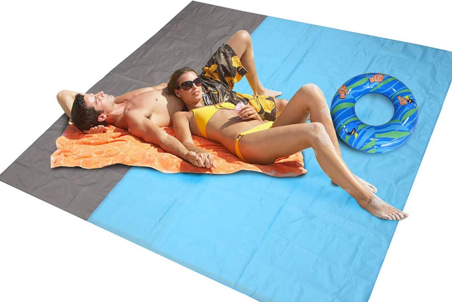 MaYee Beach Blanket Picnic Mat Camping Ground Mat Mattress 210 * 200cm Outdoor Blanket Ultralight Pocket Blanket Portable Picnic Mat Multifunctional Camping Baby Climb Ground Mat Mattress