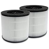 PUREBURG Replacement Filter Compatible with Okaysou (Oksou) 325 Cayman 608, Cayman 320 Air Purifiers,2-Pack H13 HEPA Activated Carbon 2-IN-1 4-Stage Filtration