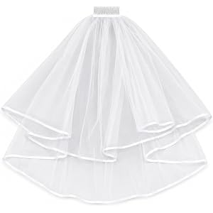 JJUNW Wedding Veil, Wedding Veils For Brides, Veils For Women Weddings Bridal Veil For Weddings, Bachelorette Outfits For Bri