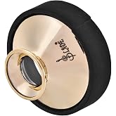 Alto Sax Mute - Practice Sound Dampener for Music Instrument (Gold)