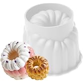 Kivinia Large Raspberry Silicone Mold for Mousse Cake, 4 Inch 3D Fruit Shaped Silicone Mold for Chocolate, Cake, Pudding, Candy, Jelly, Candle, Ice Cream, White, 5.3 x 4.9 x 3.8 Inches