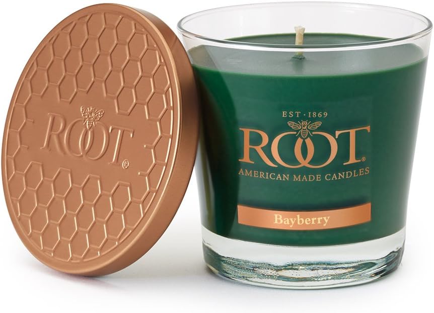 Root Candles Veriglass Beeswax Blend Candle, Small, Bayberry