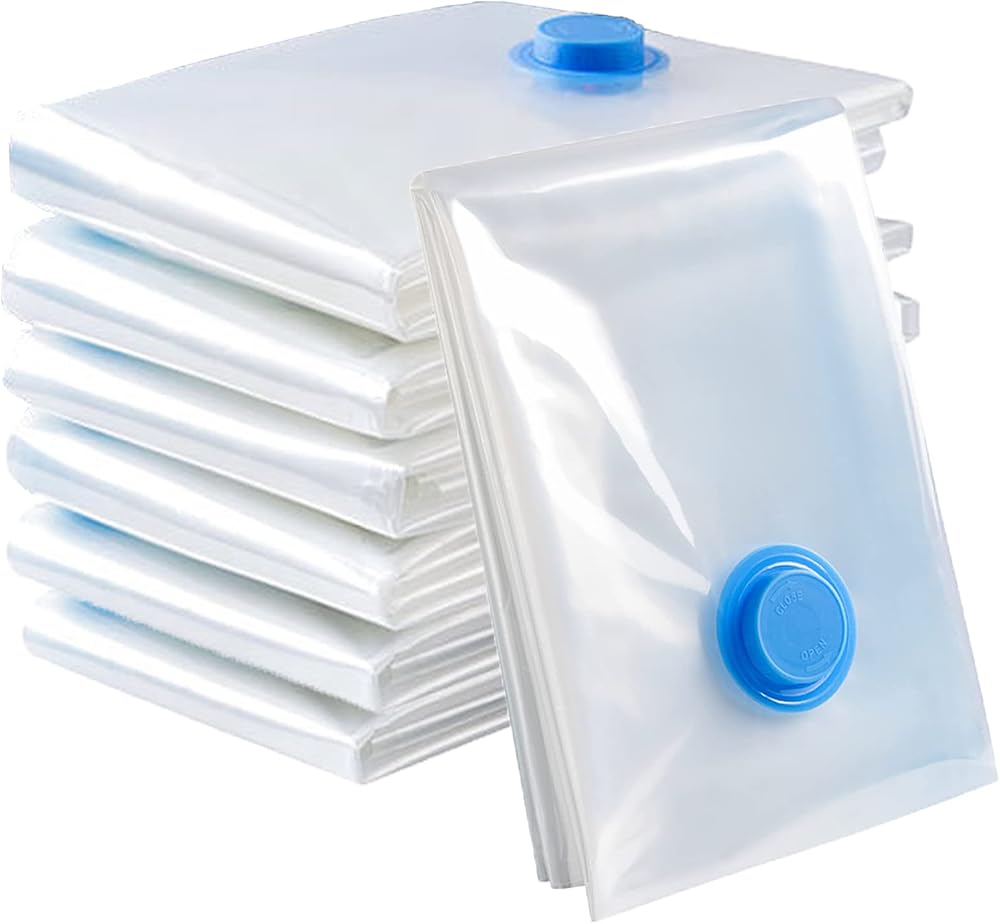 AMZJIMTOP Vacuum Storage Bags 6 Pack 100x80cm Extra Large Reusable