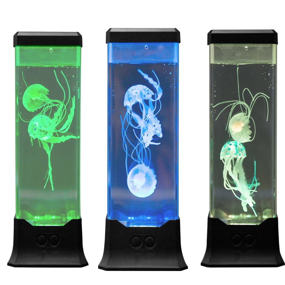 Electric Jellyfish Tank Table Lamp With Color Changing Light Gift For