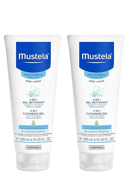 mustela 2 in 1 cleansing gel