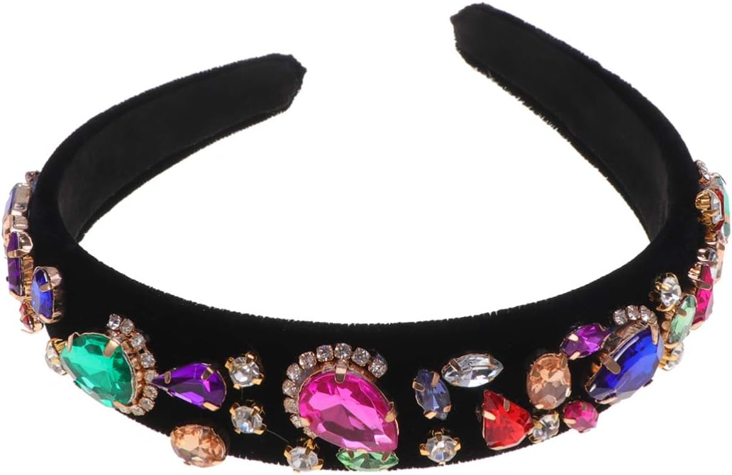 Lurrose Pearl Hair Hoop Diamond Hair Accessory for Woman Girl Decoration for Ladies Headbands and Special Occasions Like Christmas Accessories for Women