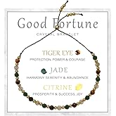 Flvkev Anxiety Relief Items Bracelet for Women, Depression Stress Relief Anti Anxiety Gifts Spiritual Jewelry Natural Healing Crystals for Calm & Balance