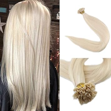 Amazon Com Fshine Fusion Tip Human Hair Extension 22 Solid Color