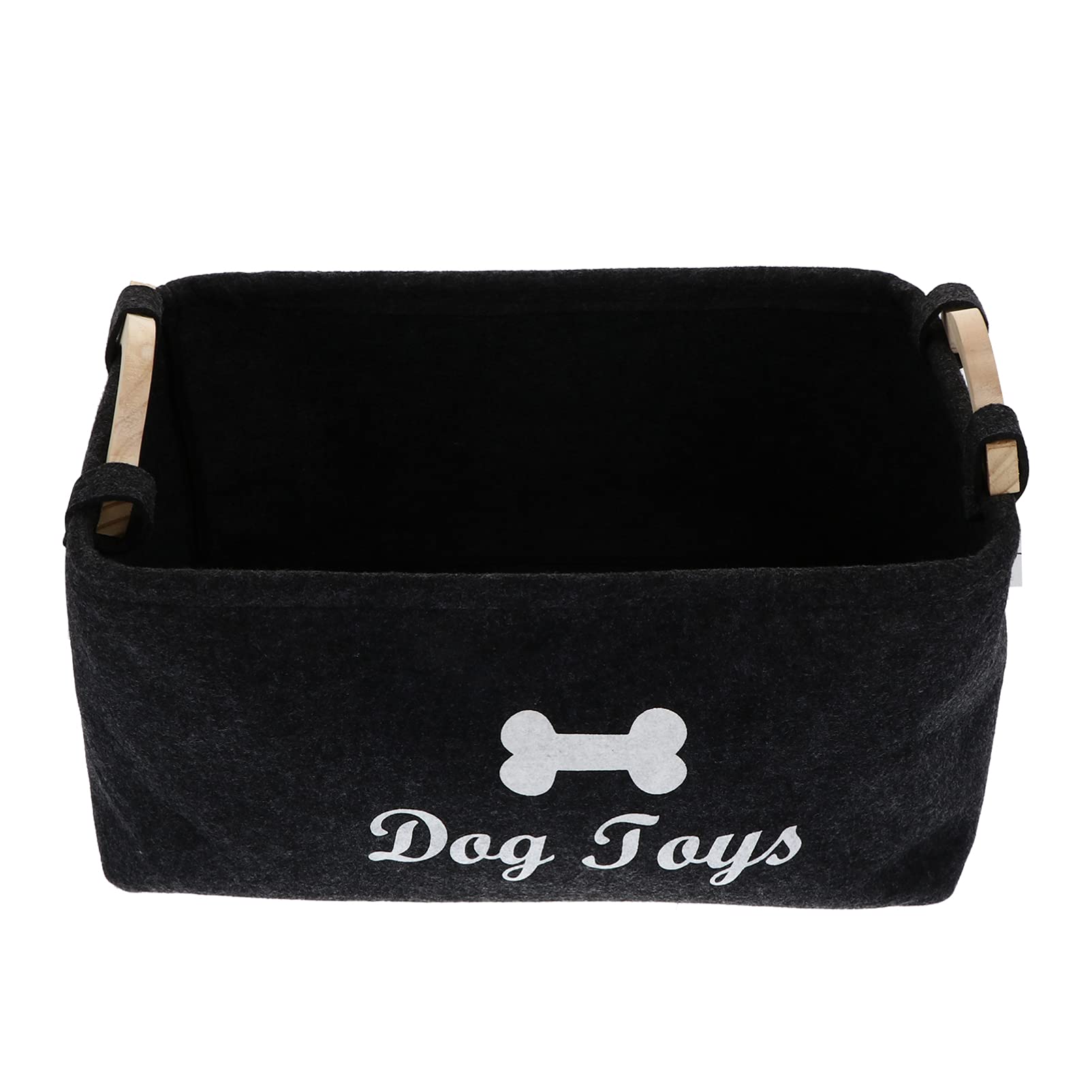 Balacoo Dog Toy Storage, Collapsible Dog Toy Box Toy Storage Basket Bin for Organizer for Pet Toys, Dog Coats, Dog Clothing, Dog Apparel& Accessories (Black)