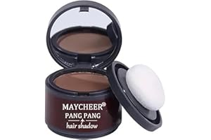 LKUJIOP Maycheer Hairline Shadow Powder 01, Maycheer Hair Rich Shading Powder, Enhanced Hairline Powder for Women Men, Root Cover Maquillaje Para Cabello Root Touch up Hair (Medium Brown, 1)