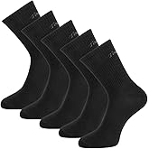 Toes&Feet Men's Anti Athletes Foot Odor Resist Anti-Sweat Thin Cotton Crew/Low Cut Sports Socks, Size 6-12